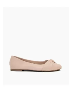Dune London Hanson Ballet Flat In Blush