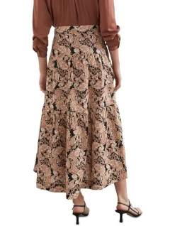 French Connection Paisley Tiered Midi Skirt -Women Summer Clothing Store 989957440 3 720x928