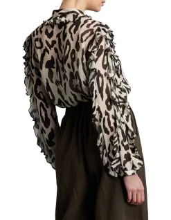 Dreaming Frill Sleeve Top In Cream Multi 10 Dreaming Frill Sleeve Top In Cream Multi -Women Summer Clothing Store 990192250 4 720x928