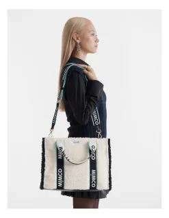 Stevie Tote Bag In Natural Black -Women Summer Clothing Store 992403100 3 720x928