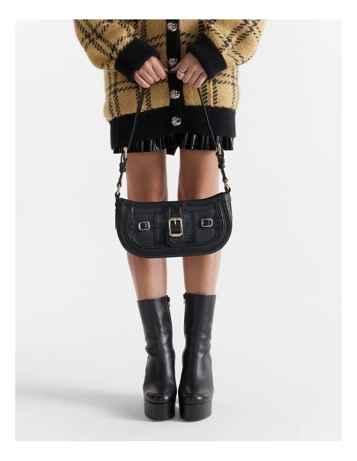 Zeppelin Shoulder Bag In Black Light Gold 6 Zeppelin Shoulder Bag In Black Light Gold - Image 4