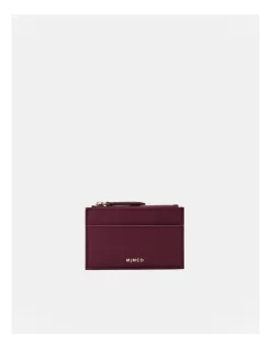 Classico Duo Card Wallet In Rich Berry