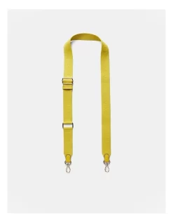 Webbing Bag Strap In Spiced Chartreuse