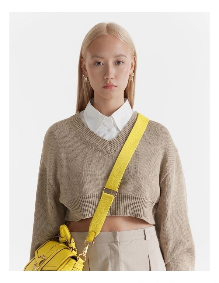 Webbing Bag Strap In Spiced Chartreuse 4 Webbing Bag Strap In Spiced Chartreuse - Image 2