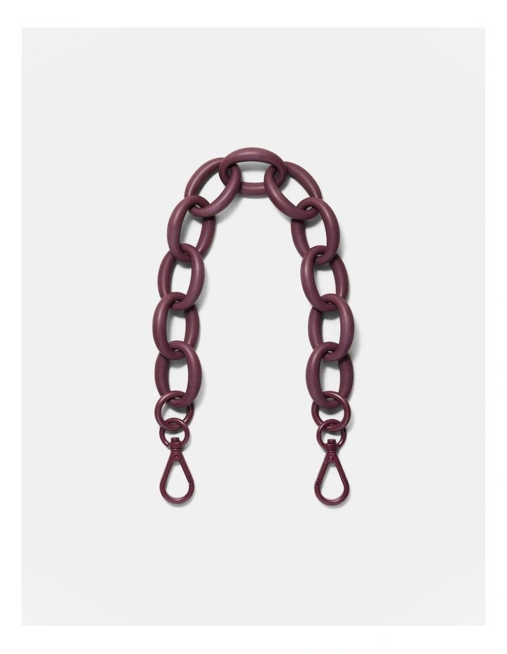 Acrylic Shoulder Bag Strap In Rich Berry 3 Acrylic Shoulder Bag Strap In Rich Berry