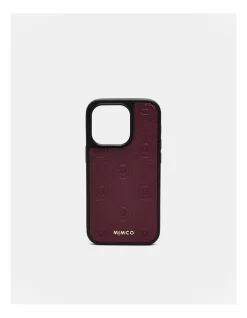 Mim-gram Phone Case For Iphone 14 Pro In Rich Berry