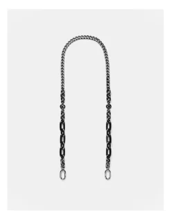 Mix It Up Crossbody Bag Strap In Black Gunmetal