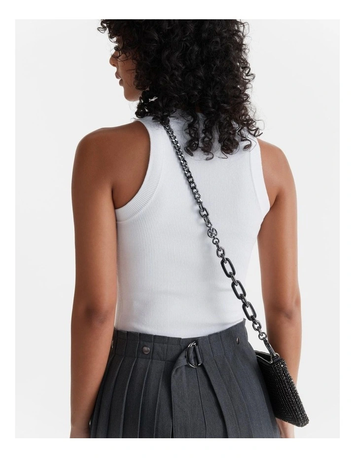 Mix It Up Crossbody Bag Strap In Black Gunmetal 4 Mix It Up Crossbody Bag Strap In Black Gunmetal - Image 2