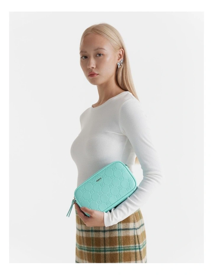 Mim-gram Gusset Pouch In Lagoon 4 Mim-gram Gusset Pouch In Lagoon - Image 2