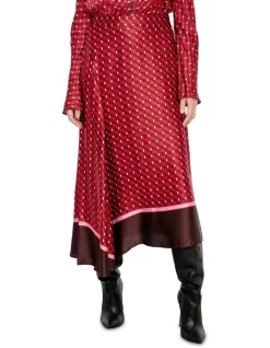Scarlet Foulard Skirt In Red Multi -Women Summer Clothing Store 993336220 3 720x928