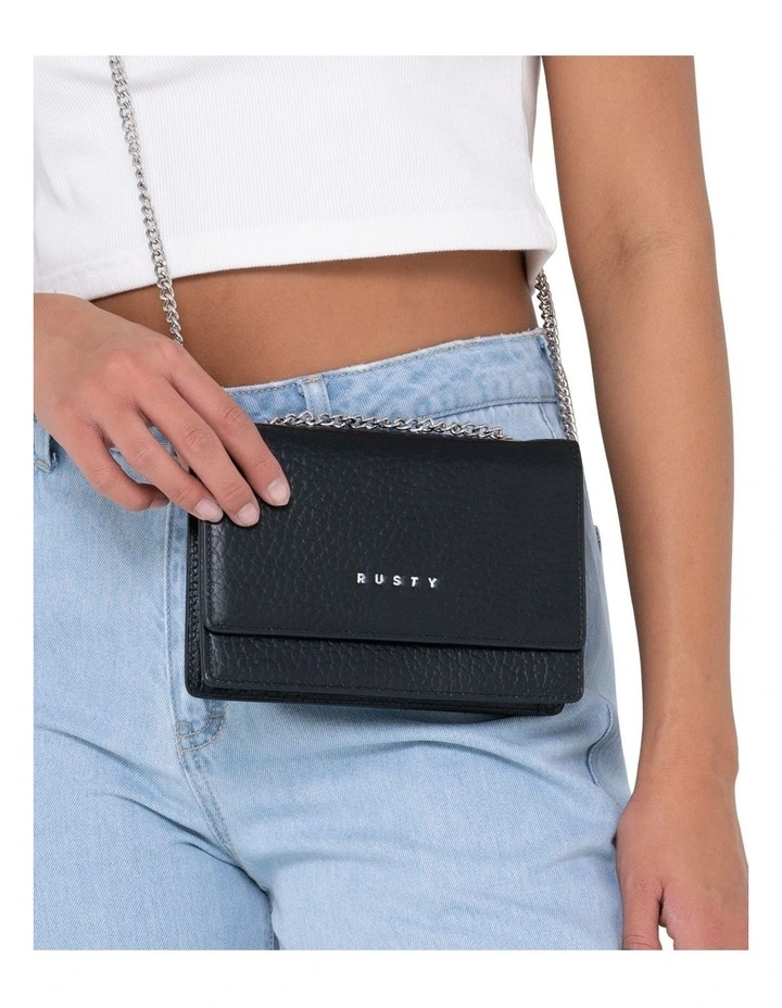 Rusty Honour Leather Chain Bag In Black 4 Rusty Honour Leather Chain Bag In Black - Image 2