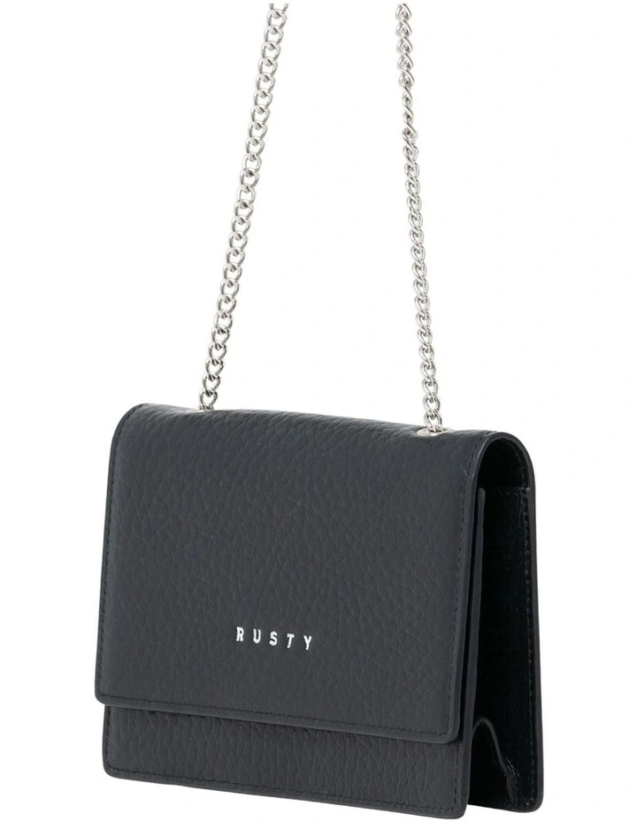 Rusty Honour Leather Chain Bag In Black 9 Rusty Honour Leather Chain Bag In Black - Image 7
